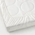 IKEA DRÖMSLOTT ДРЁМСЛОТТ, простыня натяжн для кроватки, точечный рисунок зеленый / мультиколор, 60x120 см 005.211.99 фото thumb №2
