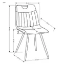 Кухонний стілець HALMAR K521 чорний фото thumb №15