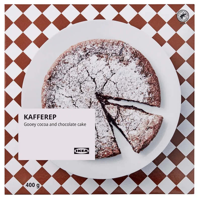 IKEA KAFFEREP, пирог с какао и шоколадом, замороженные, сертифицированные Rainforest Alliance, 400 g 705.887.04 фото №1