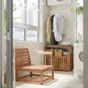 IKEA NÄMMARÖ НЕММАРЕ, крісло вуличне, світло-коричнева морилка 395.291.56 фото thumb №2