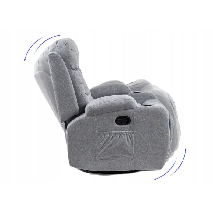 Масажне крісло MEBEL ELITE BOX 2, тканина: Сірий фото №16