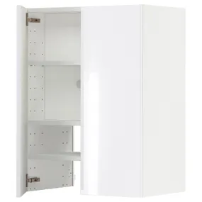 IKEA METOD МЕТОД, настінн шаф д / витяжки з полиц / дверц, білий / РІНГХУЛЬТ білий, 60x80 см 195.045.38 фото