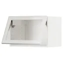 IKEA METOD МЕТОД, гориз навесной шкаф / стеклян дверь, белый / Хейста белое прозрачное стекло, 60x40 см 994.905.75 фото thumb №1