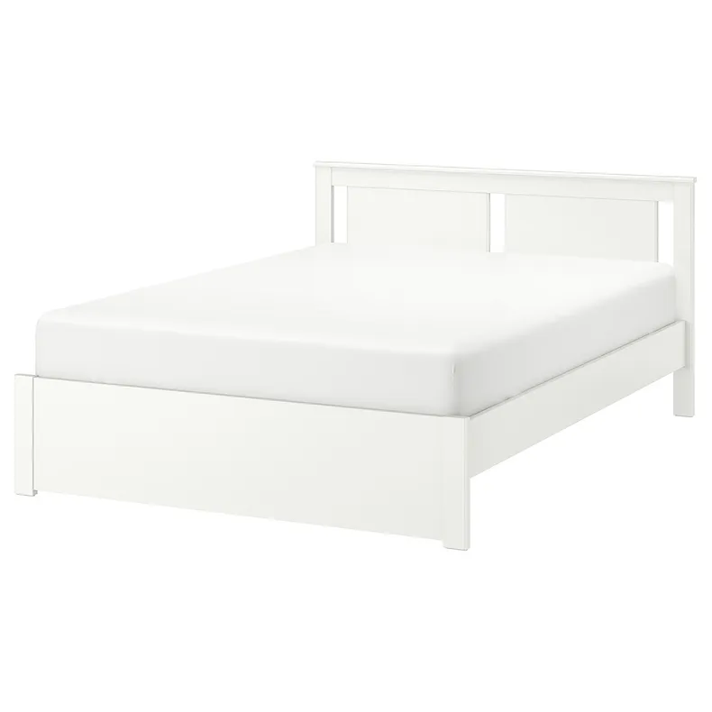 IKEA SONGESAND СОНГЕСАНД, каркас кровати, белый / Лурёй, 140x200 см 492.412.82 фото №1