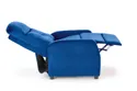 Кресло реклайнер мягкое раскладное HALMAR FELIPE 2, темно-синий фото thumb №11