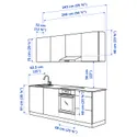 IKEA ENHET ЭНХЕТ, кухня, имитация дуба, 243x63.5x222 см фото thumb №4