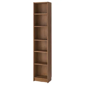 IKEA BILLY БІЛЛІ, книжкова шафа, коричневий горіх, 40x28x202 см 805.086.41 фото