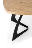 Обідній стіл розкладний HALMAR VELDON 160-200x90 см, стільниця - дуб натуральний, ніжки - чорний фото thumb №11