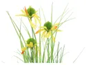 BRW штучна трава з польовими квітами в горщику 092566 фото thumb №2