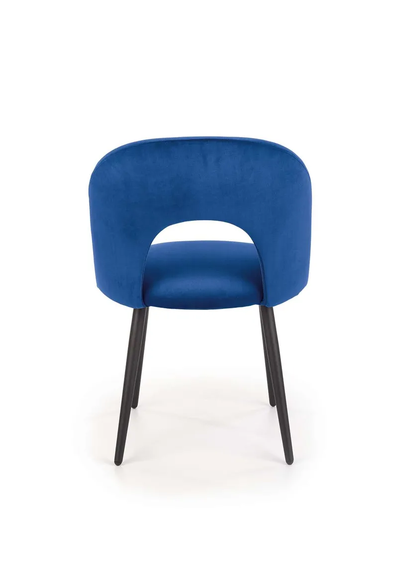 Кухонний стілець HALMAR K384 темно-синій (1шт=4шт) фото №3