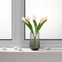 IKEA SMYCKA СМЮККА, букет зі штучних квітів, кімнатний / зовнішній / світло-рожевий тюльпан, 35 см 205.717.82 фото thumb №3