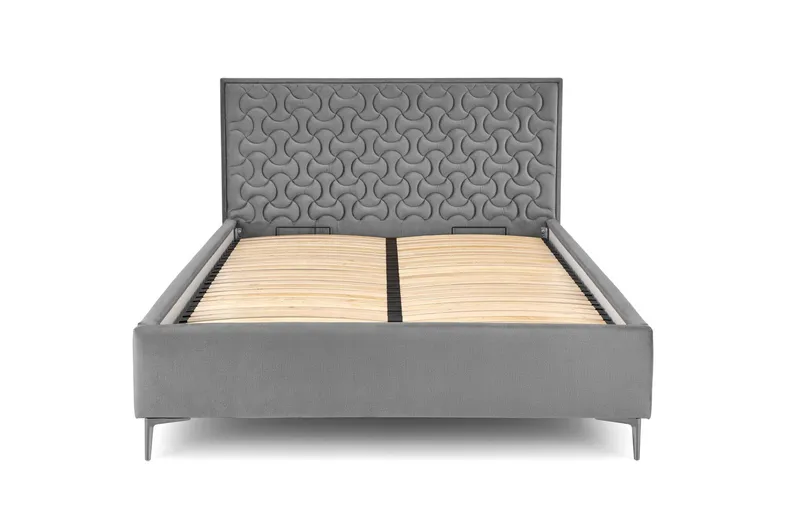 Узголів'я ліжка HALMAR MODULO W2 160 см сірого кольору. Моноліт 85 фото №3