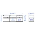 IKEA VIHALS ВІХАЛЬС, тумба під телевізор, білий, 146x37x50 см 204.832.95 фото thumb №9