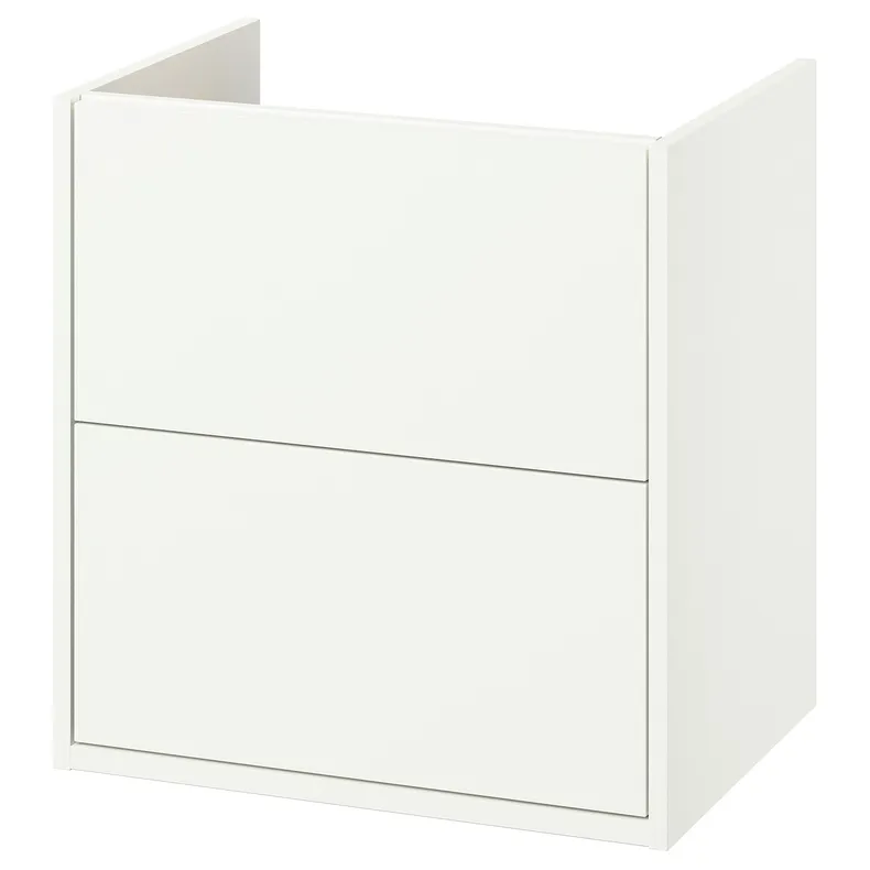 IKEA HAVBÄCK ХАВБЭКК, шкаф для раковины с ящиками, белый, 60x48x63 см 905.317.64 фото №1