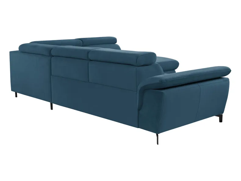 BRW Кутовий розкладний диван Алегра з ящиком для зберігання велюровий синій, Елемент 13 NA-ALEGRA-L-G2_B9CA45 фото №4