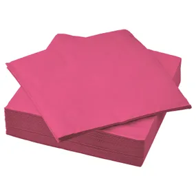 IKEA FANTASTISK ФАНТАСТІСК, паперова серветка, Яскраво-рожевий, 40x40 см 005.797.79 фото