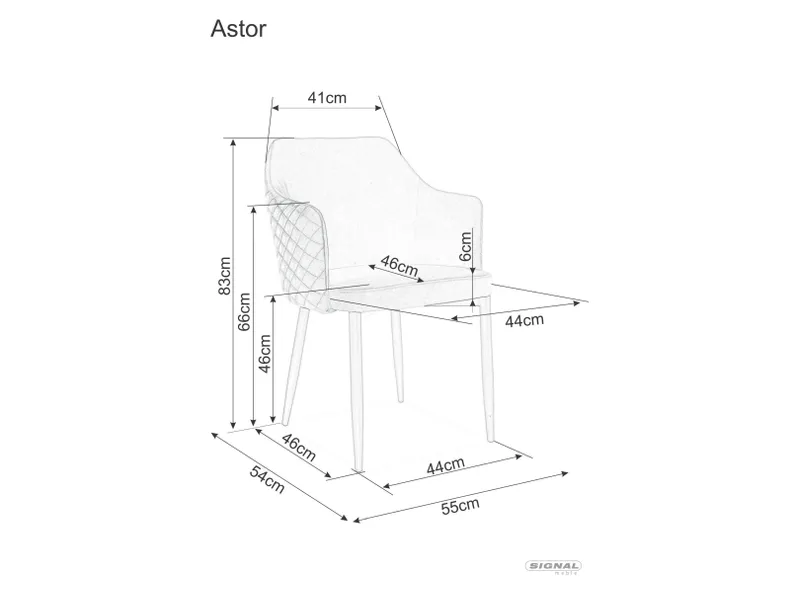 Бархатное Кресло SIGNAL ASTOR, Bluvel 86 - темно-синий фото №7