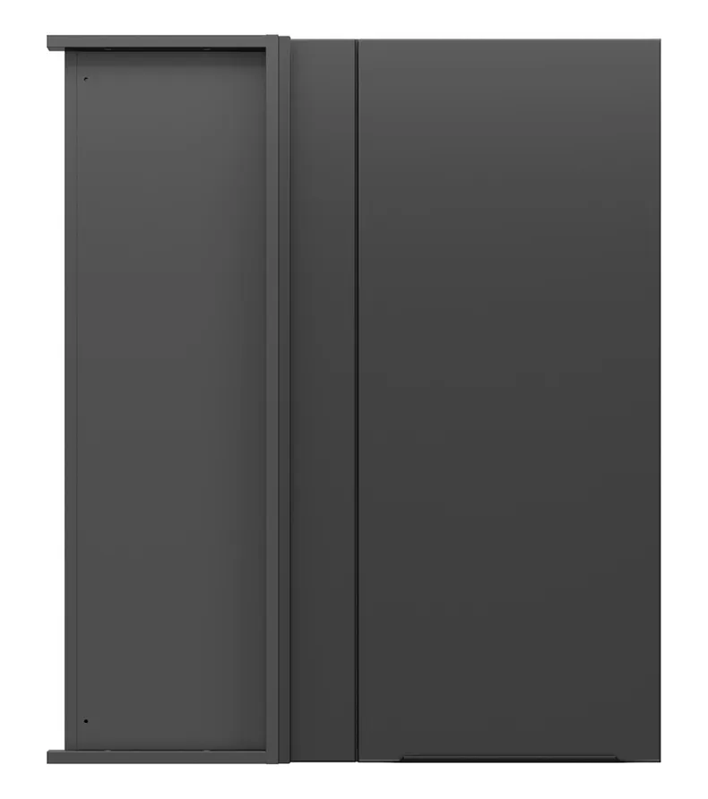 BRW Sole L6 80 см угловой левый кухонный шкаф черный матовый строит 80x95 см угловой, черный/черный матовый FM_GNW_80/95/35_L/B-CA/CAM фото №1