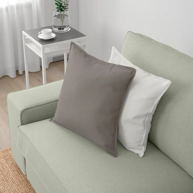 IKEA KIVIK КІВІК, кутовий 6-місний диван з кушеткою, Гарматний світло-зелений 594.847.03 фото №2