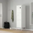 IKEA HÄLLAN ХЕЛЛАН, комбінація д/зберіган з дверцятами, білий, 45x47x167 см 492.493.96 фото thumb №3