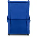 Кресло реклайнер бархатное MEBEL ELITE SIMON Velvet, темно-синий фото thumb №15
