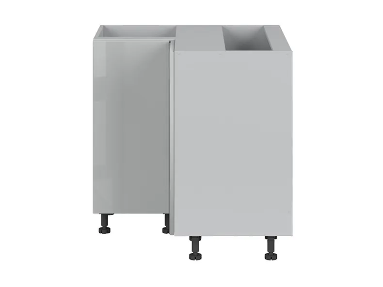 BRW Угловой кухонный шкаф Top Line 90 см серый глянец, серый гранола/серый глянец TV_DNW_90/82_P/L-SZG/SP фото №1