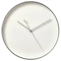 IKEA MALLHOPPA МАЛЛХОППА, настенные часы, низкое напряжение / серебро, 35 см 305.423.41 фото thumb №1