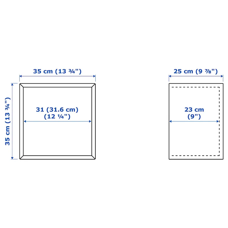 IKEA EKET ЭКЕТ, шкаф, тёмно-серый, 35x25x35 см 403.345.58 фото №4