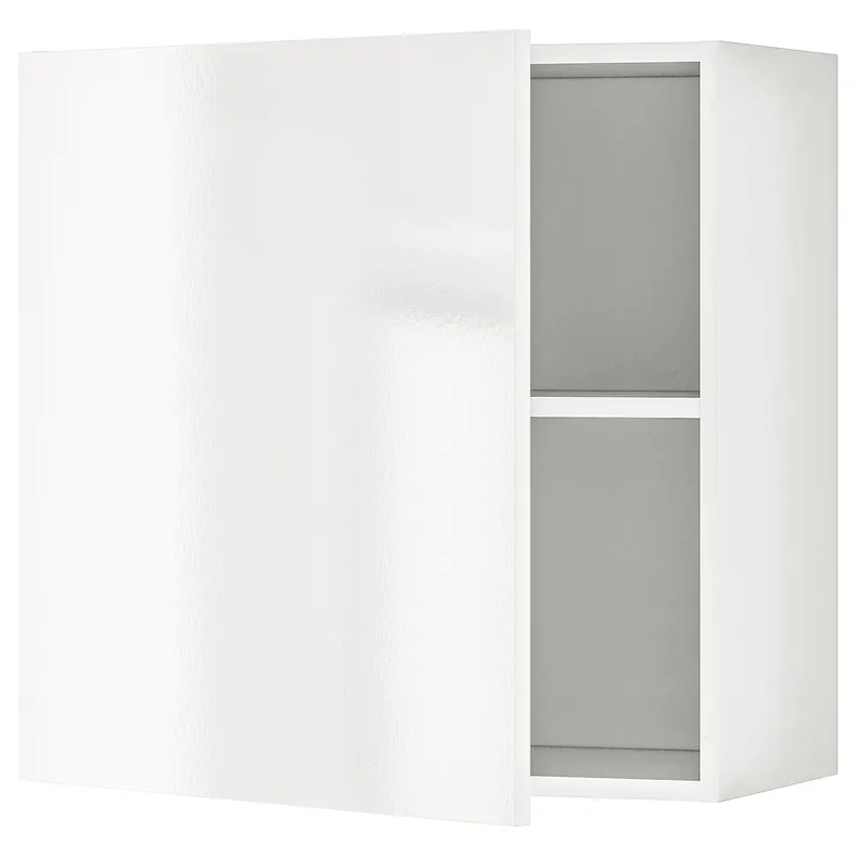 IKEA KNOXHULT КНОКСХУЛЬТ, навісна шафа з дверцятами, глянцевий білий, 60x60 см 703.268.11 фото №1
