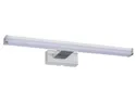BRW Настінний світлодіодний світильник для ванної кімнати Asten з алюмінію білий/срібло 083852 фото thumb №1