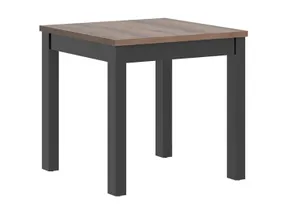 Стол обеденный BRW Maren, 80х80 см, TXS_MAREN/80/80-DMON/CA, черный/коричневый фото