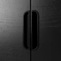 IKEA GALANT ГАЛАНТ, шкаф с дверями, Шпон ясеня, окрашенный в черный цвет, 80x120 см 503.651.39 фото thumb №5