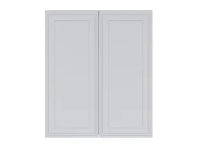 BRW Кухонный верхний шкаф Verdi 80 см со сливом двухдверный светло-серый матовый, греноловый серый/светло-серый матовый FL_GC_80/95_L/P-SZG/JSZM фото