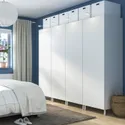 IKEA PLATSA ПЛАТСА, гардероб, комбінація, білий/ФОННЕС білий, 240x57x191 см 095.866.95 фото thumb №3