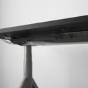 IKEA IDÅSEN ІДОСЕН, стіл регульований, чорний/темно-сірий, 120x70 см 192.809.39 фото thumb №8