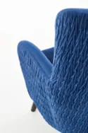 Кресло мягкое HALMAR RAVEL темно-синий/черный фото thumb №6