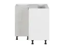 BRW Кутова кухонна шафа 80 см світло-сірого кольору, альпійський білий/світло-сірий глянець FH_DNW_90/82_P/L-BAL/XRAL7047 фото thumb №1