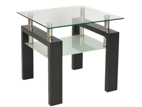 Журнальний стіл SIGNAL LISA D, венге, 60x60 фото
