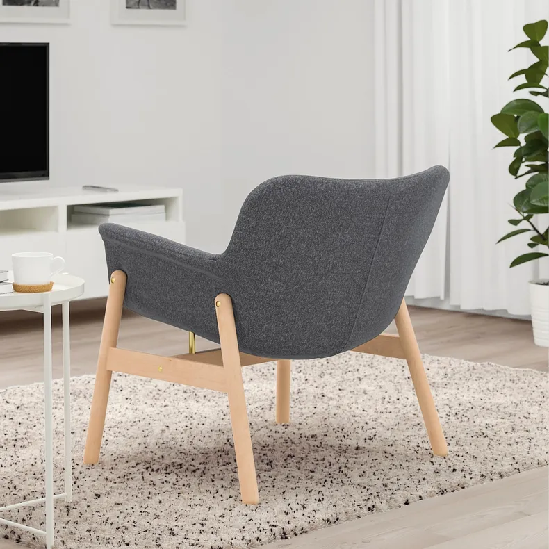 IKEA VEDBO ВЕДБУ, крісло, Gunnared темно-сірий 605.522.20 фото №5