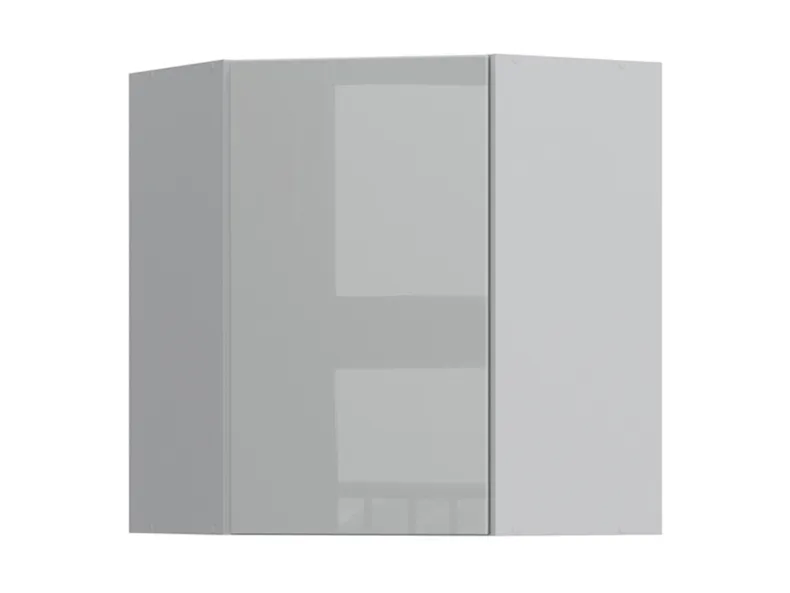 BRW Top Line 60 см угловой левый кухонный шкаф серый глянец, серый гранола/серый глянец TV_GNWU_60/72_L-SZG/SP фото №1