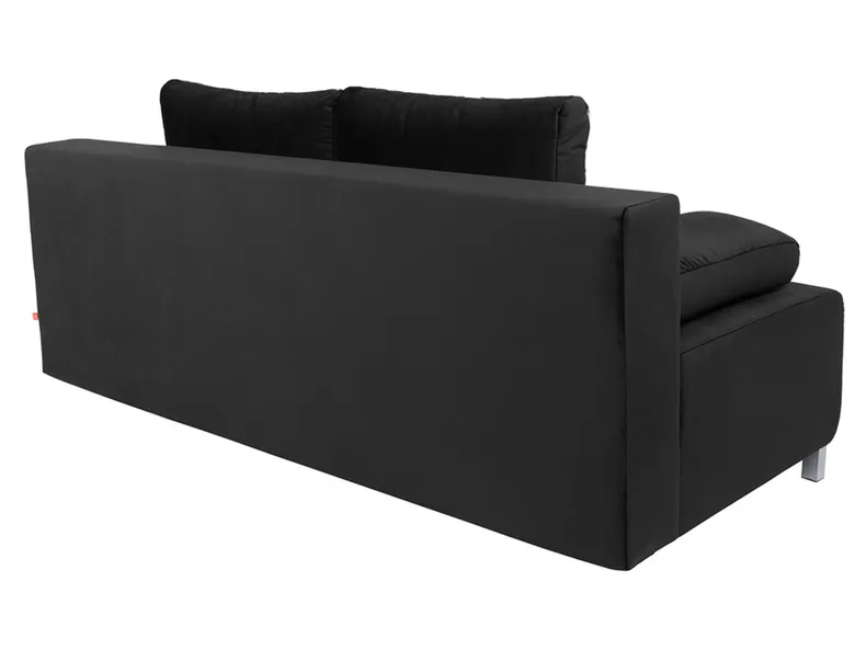 BRW Трехместный диван-кровать Kinga III с ящиком для хранения черный, Дождь 30 черный/принт павлин 02 многоцветный SO3-KINGA_III-LX_3DL-G5_B85286 фото №5