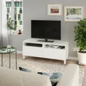 IKEA BESTÅ БЕСТО, тумба для телевізора з шухлядами, білий / ЛАППВІКЕН / СТУББ білий, 120x42x48 см 093.991.80 фото thumb №4