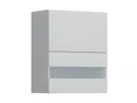 BRW Кухонный гарнитур Top Line 60 см с навесным дисплеем светло-серый матовый, греноловый серый/светло-серый матовый TV_G2O_60/72_OV/O-SZG/BRW0014 фото thumb №2