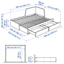 IKEA FLEKKE ФЛЕККЕ, кушетка, 2 шухляди/2 матраци, білий/ОГОТНЕС жорсткий, 80x200 см 894.959.36 фото thumb №9