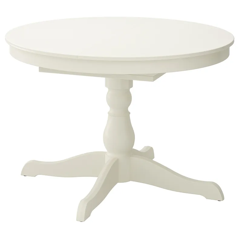 IKEA INGATORP ІНГАТОРП, розкладний стіл, білий, 110 / 155 см 402.170.69 фото №1