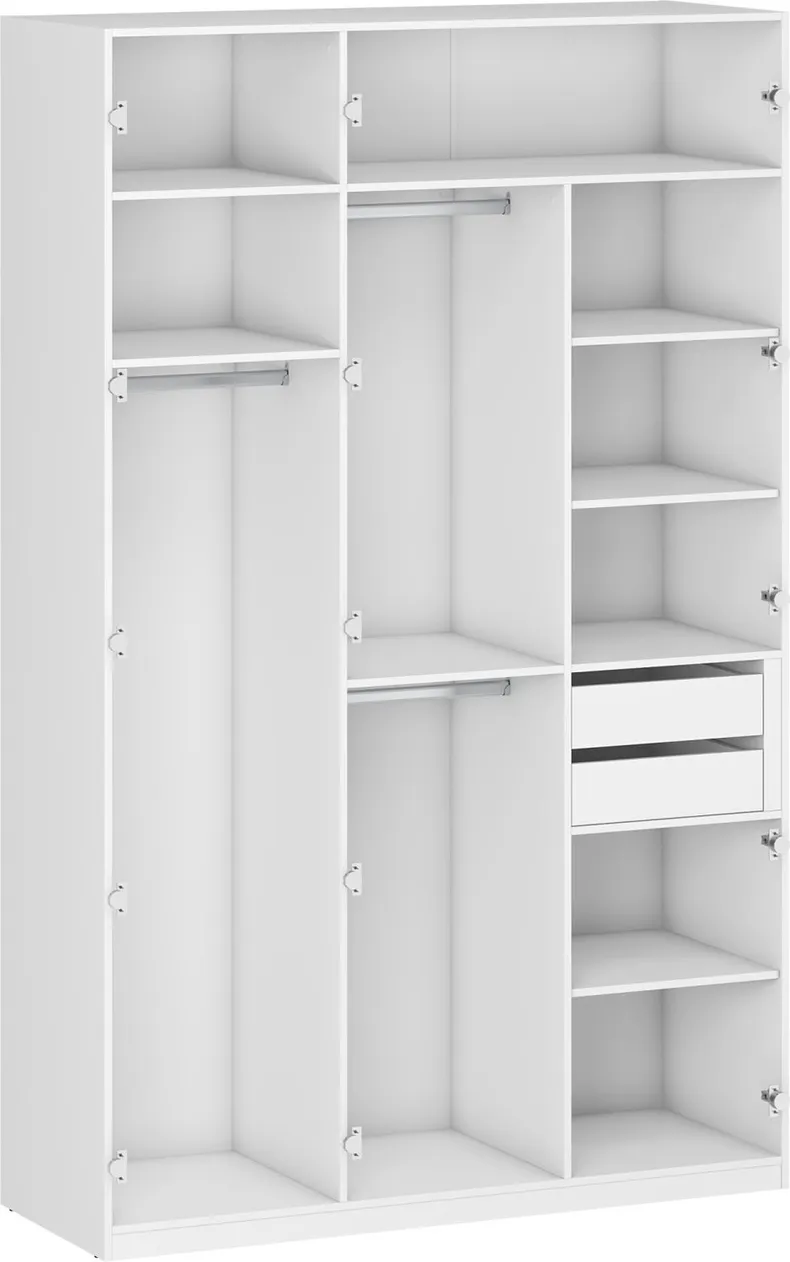 Модульная гардеробная система HALMAR FLEX - корпус k7 150x54 см белый фото №1