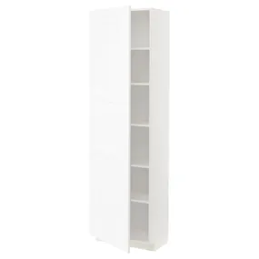 IKEA METOD МЕТОД, висока шафа із полицями, білий Енкопінг / білий імітація дерева, 60x37x200 см 994.735.14 фото