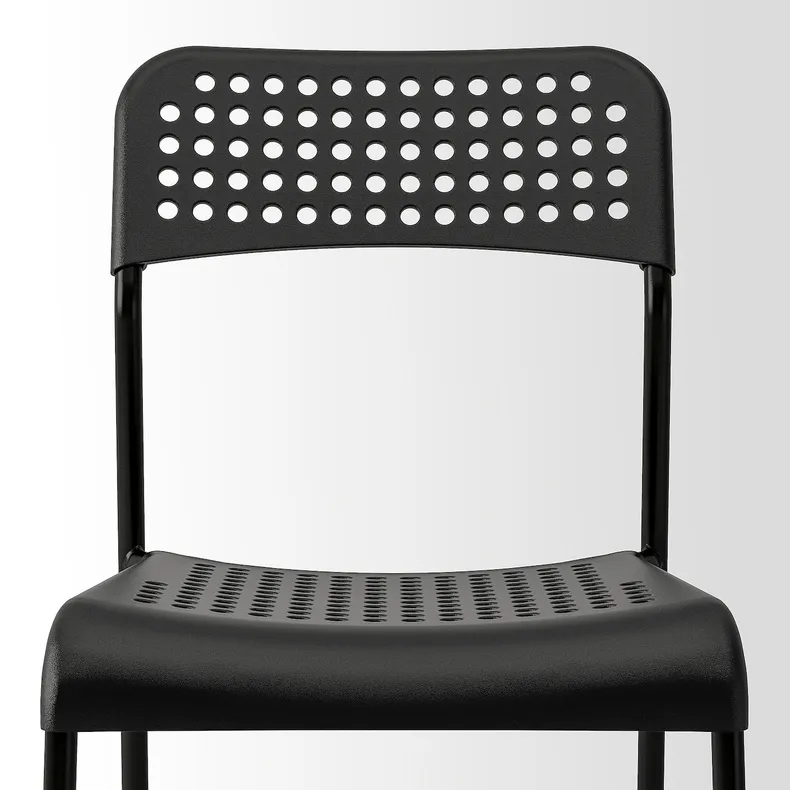 IKEA SANDSBERG САНДСБЕРГ / ADDE АДДЕ, стіл+4 стільці, чорний / чорний, 110x67 см 594.291.94 фото №4