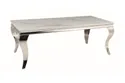 Журнальний стіл SIGNAL PRINCE C CERAMIC стільниця - білий мармур, CALACATTA ніжки - метал хром, 40x120 см фото thumb №4