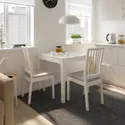 IKEA EKEDALEN ЕКЕДАЛЕН, розкладний стіл, білий, 80/120x70 см 703.408.26 фото thumb №2